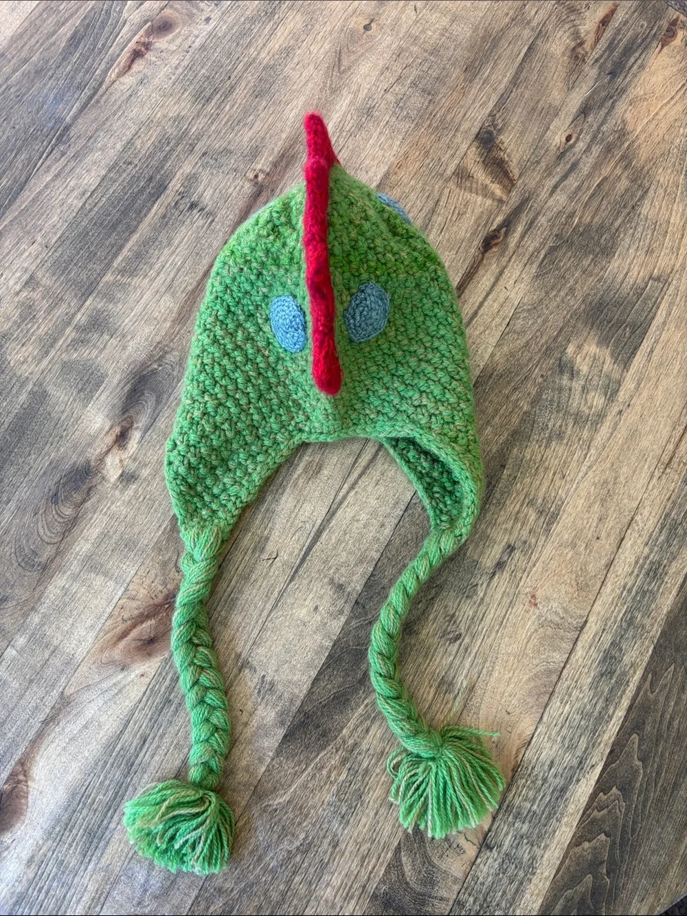 Kids Chunky Knit Dinosaur Beanie